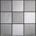 (OHSS-M-10X10B) Blended Stainless Steel Mosaic