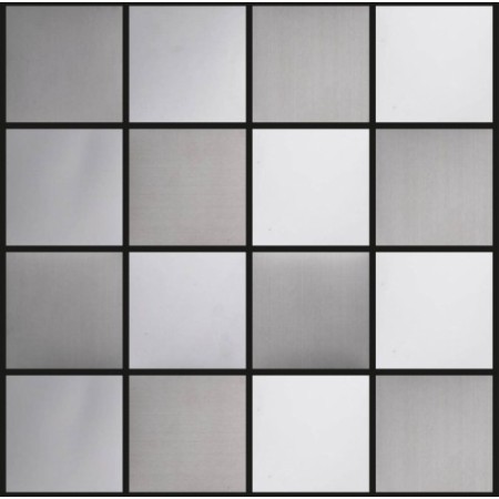 (OHSS-7.5X7.5B) Blended Stainless Steel Mosaic