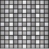 Blended Polished/Brushed Stainless Steel Small SquareMosaics