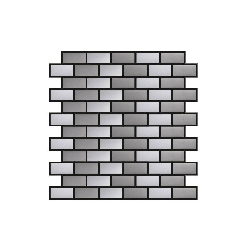Blended Stainless Steel Mosaic Brick