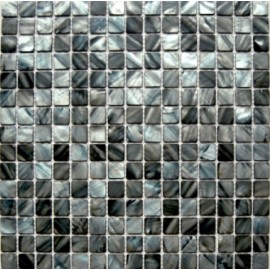 Blue/Grey & Brown Mixed Shell Mosaic