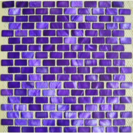 (OHSH-05R) Purple Shell Mosaic Rectangular