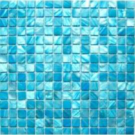 Light Blue Small Square Shell Mosaic 32.7x32.7cm