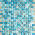 Light Blue Shell Mosaic Rectangular 