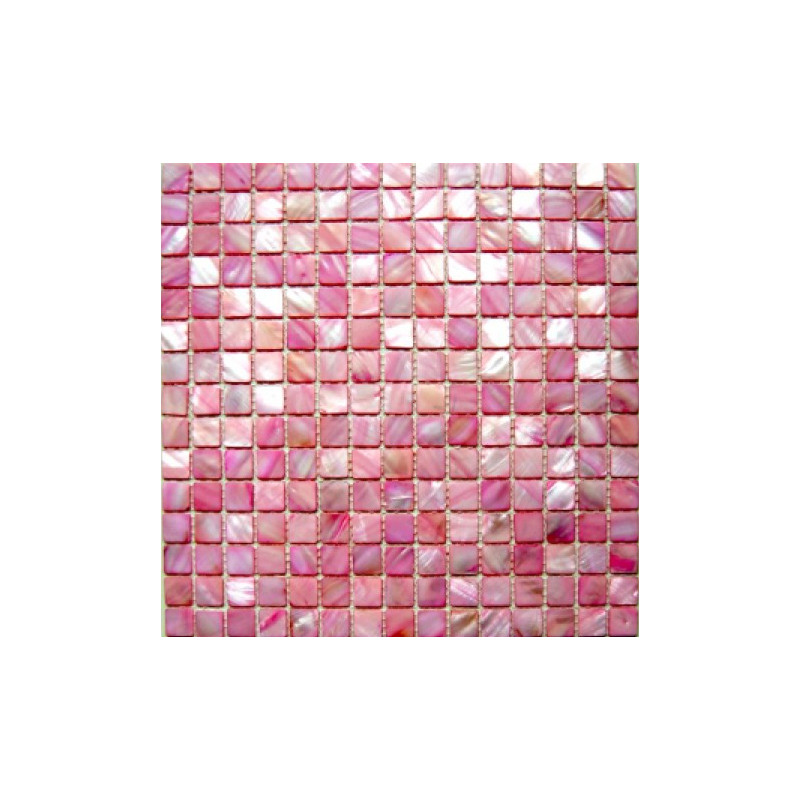 Pink Small Square Shell Mosaic