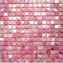 Pink Small Square Shell Mosaic