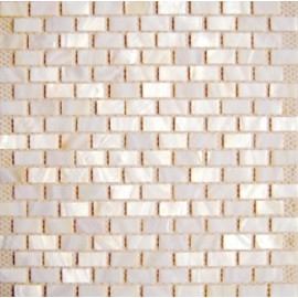 Cream Shell Mosaic Rectangular