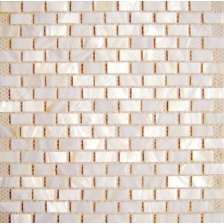 (OHSH-09R) Cream Shell Mosaic Rectangular