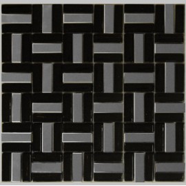 Black & S/S Leaf Mosaic