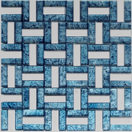 Blue & S/S Leaf Mosaic