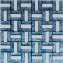 (OHGL-BL-05T) Blue & S/S Leaf Mosaic