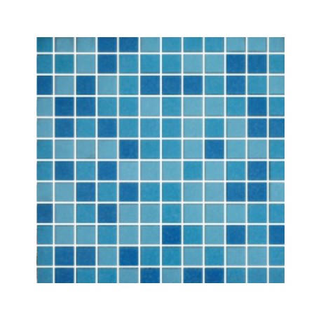 Mixed Blue Glass Mosaic