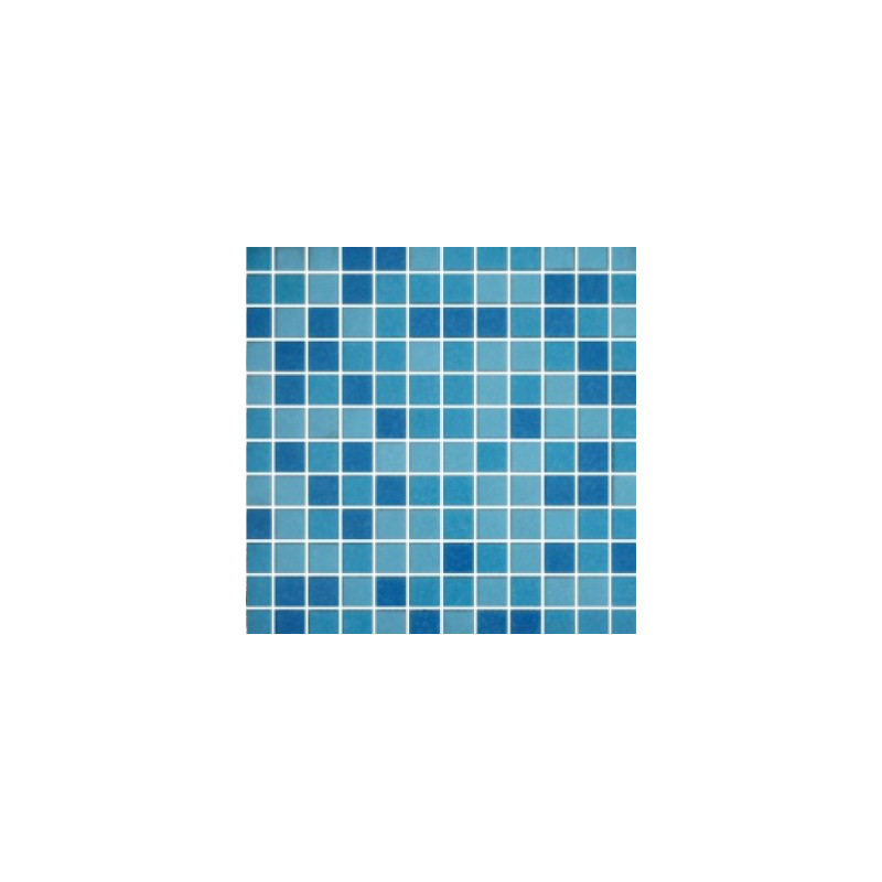 Mixed Blue Glass Mosaic