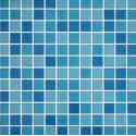 Mixed Blue Glass Mosaic 32.3x32.3cm