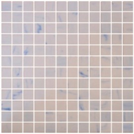 White/Blue Marble Effect Glass Mosaic 32.3x32.3cm