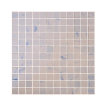 White/Blue Marble Effect Glass Mosaic 32.3x32.3cm