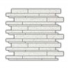 Off- White Mirror Fleck Quartz Mosaics Liner