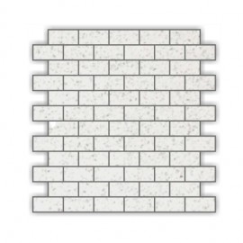 Off- White Mirror Fleck Quartz Mosaics Brick 30x30