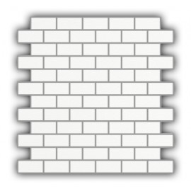 Matt Super White Brick Mosaic 30x30