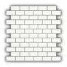 Matt Super White Brick Mosaic
