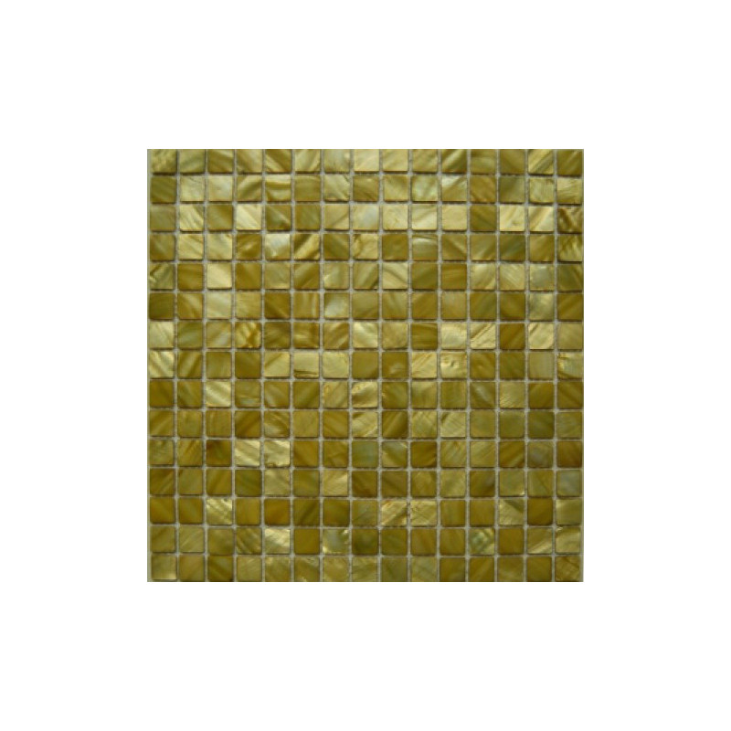 Green Small Square Shell Mosaic
