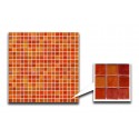 Orange/Red Glass Mosaic