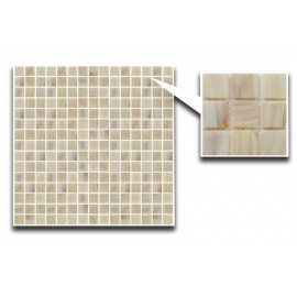 Gold Link Glass Mosaic - Cream 32.7x32.7cm