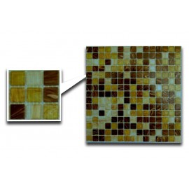 Mixed Brown Glass Mosaic