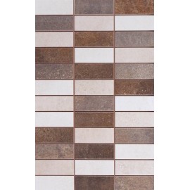 Saloni Disc Oxy Mosaico Oxy Marron 25x40 (S70) (LAP384M)