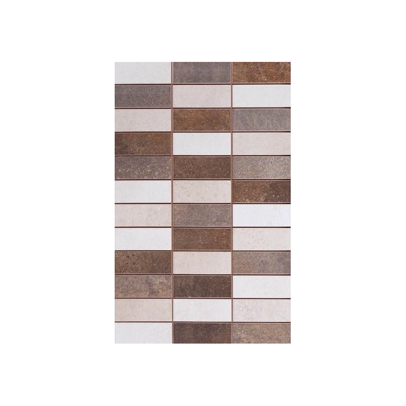 Sal Mosaico Oxy Marron 25x40