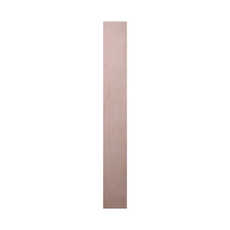 Peach polished porcelain border with lighter flecks 7.5x60cm