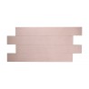 Peach polished porcelain border with lighter flecks 7.5x60cm