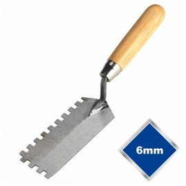 6mm Square Notch Margin Trowel