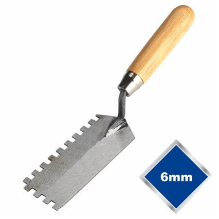 6mm Square Notch Margin Trowel