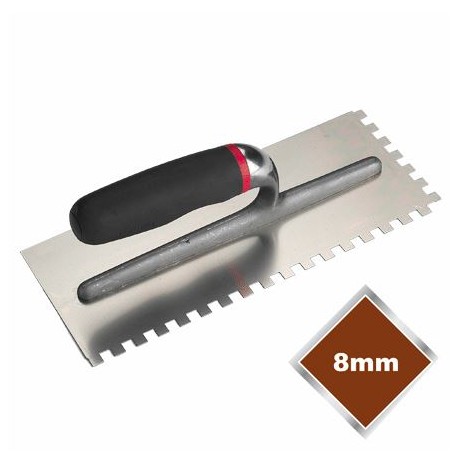 8mm Square Notch Trowel Stainless Steel Cwmbran