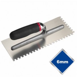 6mm Square Notch Trowel Stainless Steel