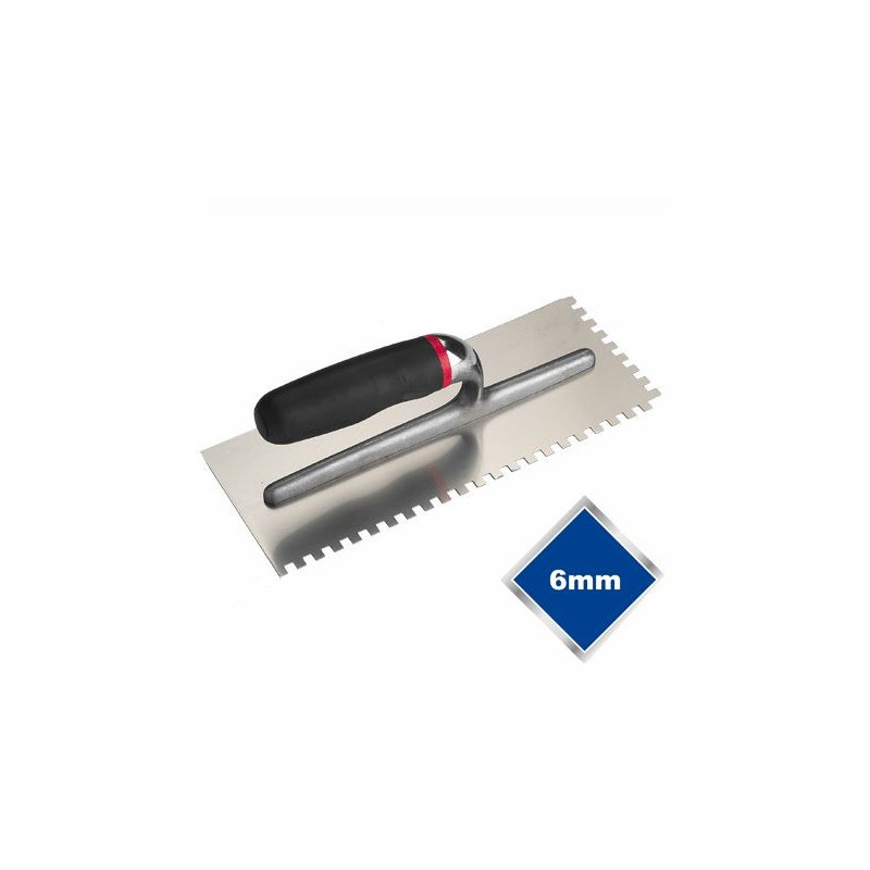 6mm Square Notch Trowel Stainless Steel Cwmbran