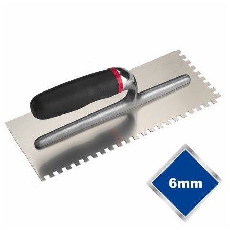 6mm Square Notch Trowel Stainless Steel