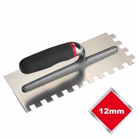 12mm Square Notch Trowel Stainless Steel