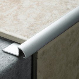 Tile Trim Silver Aluminium 8mm Cwmbran