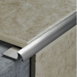 Tile Rite Stainless Steel Effect Metal Tile Edge 8mm