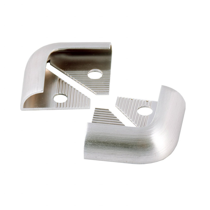 Eco 10mm Stainless Steel Effect Tile Trim Corners 2 Pack