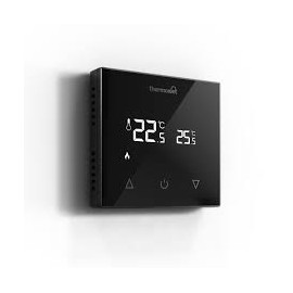 Thermotouch 9.2mG Manual Thermostat Black Glass