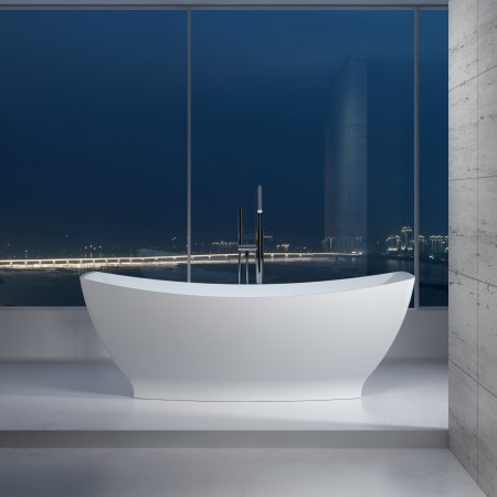 Freestanding Polystone Bath - Boat (Matt)