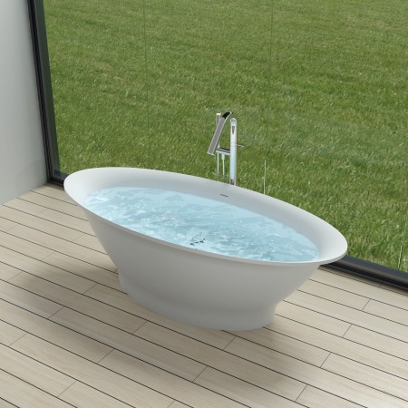 Freestanding Polystone Bath - Elipse (Matt)