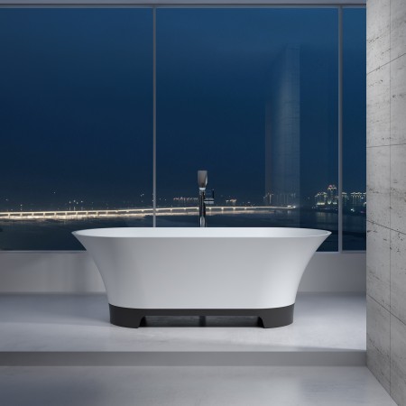 Freestanding Polystone Bath - Waterfall (Matt)