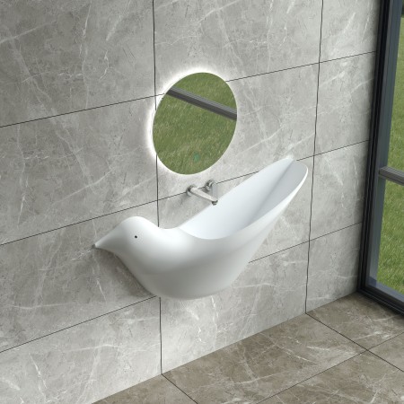 Stone Wall - mounted basin - Matt