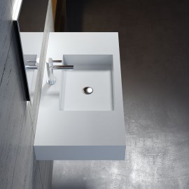 Stone Wall - mounted basin