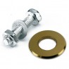 Titanium coated tungsten carbide manual tile cutter wheel with fixing bolt