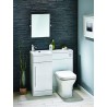 L-900 - WHITE VANITY UNIT WITH MATCHING BASIN